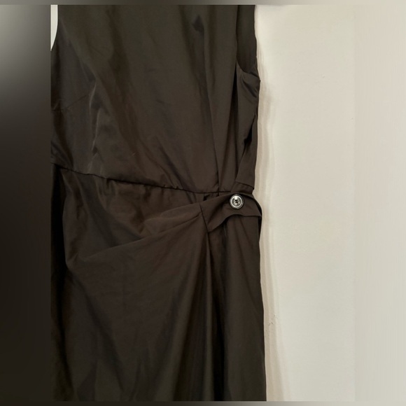 Zara ZW Collection Brown Wrap Sleeveless Midi Dress. Size small - Picture 5 of 8